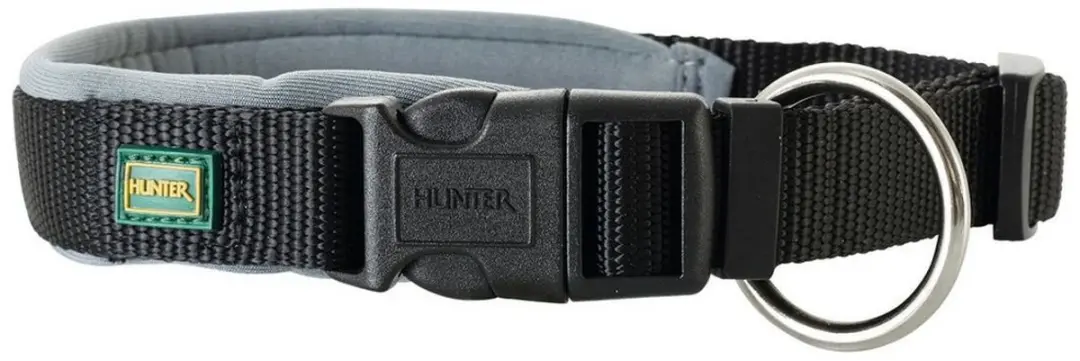 Hunter Klikhalsband Vario Plus M - 40-45x2.0cm - Zwart&Grijs