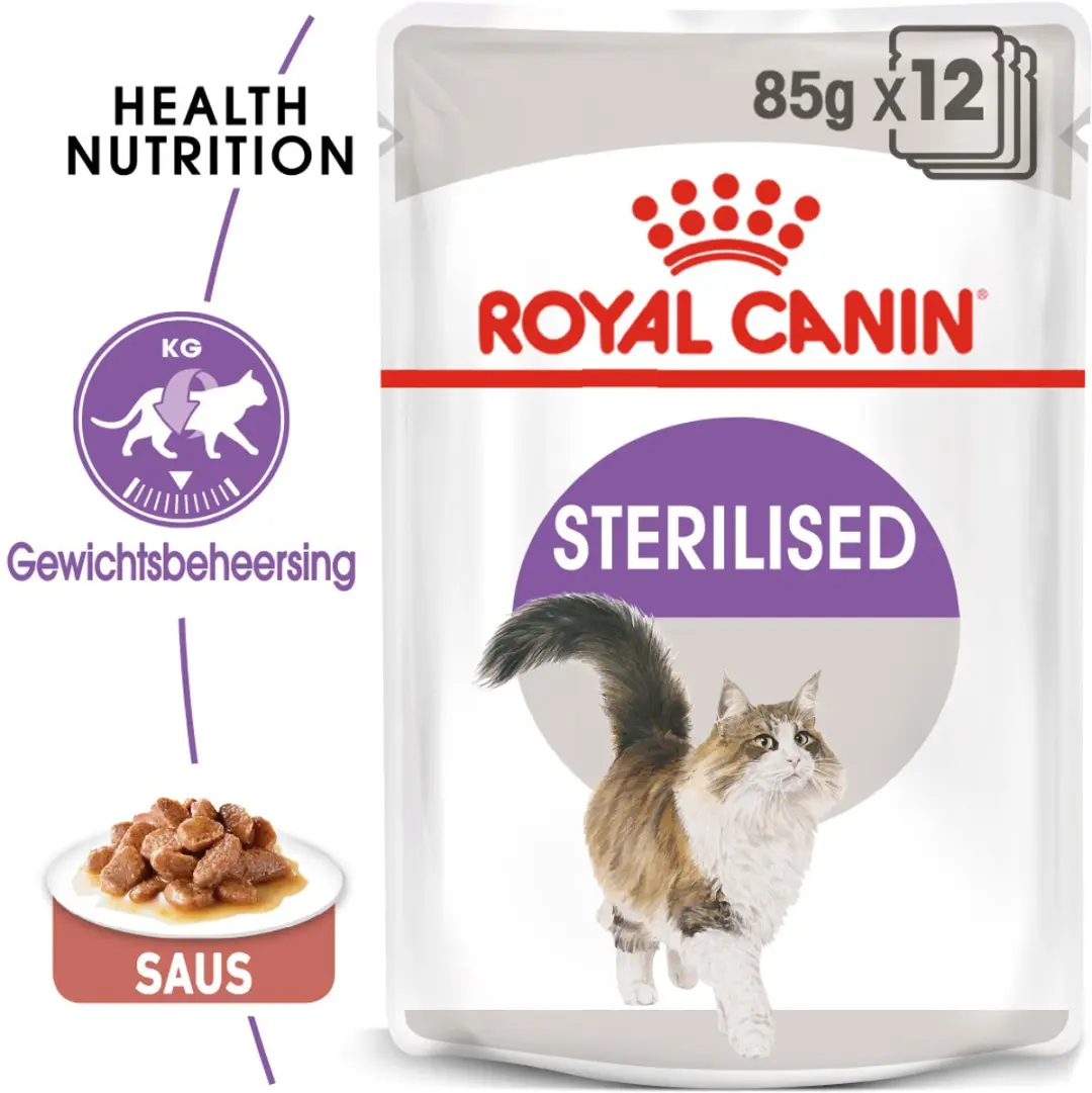 Royal Canin Sterilised in Gravy - 48 Stuks
