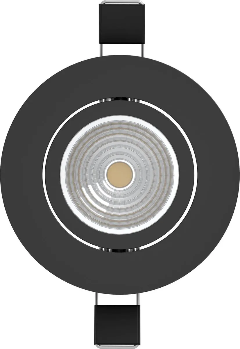 Eglo Saliceto Inbouwspot LED Ø8.8cm Zwart - Set van 3