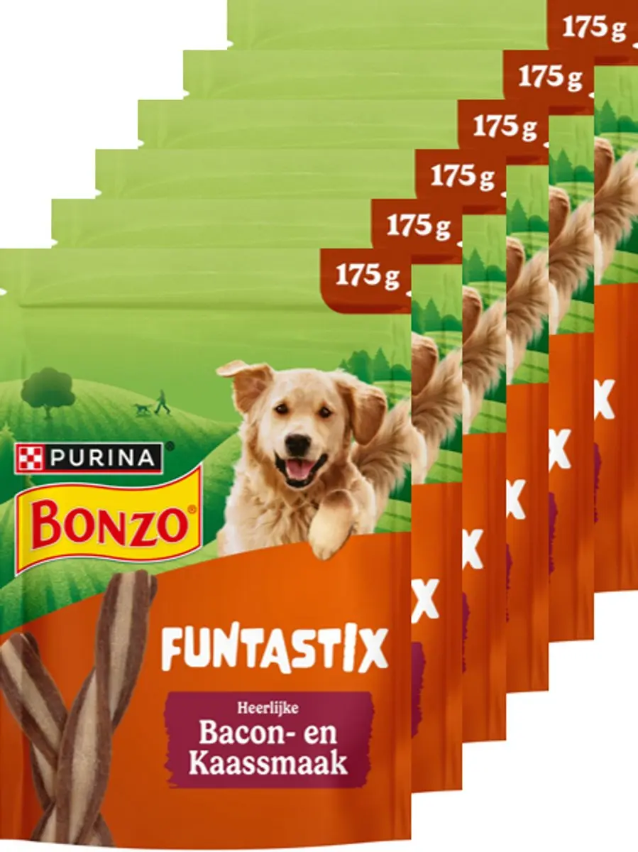 Bonzo Funtastix Hondensnacks Bacon & Kaas