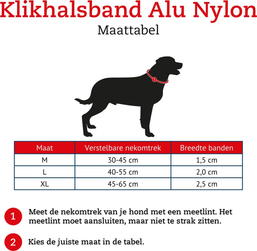 Hunter Vario Basic Alu-Strong Hondenhalsband 45-65cm - Zwart