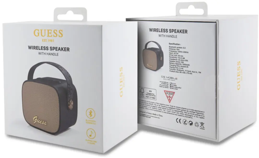 Guess GUWSB2P4SMK Bluetooth Luidspreker 5.3 - Zwart