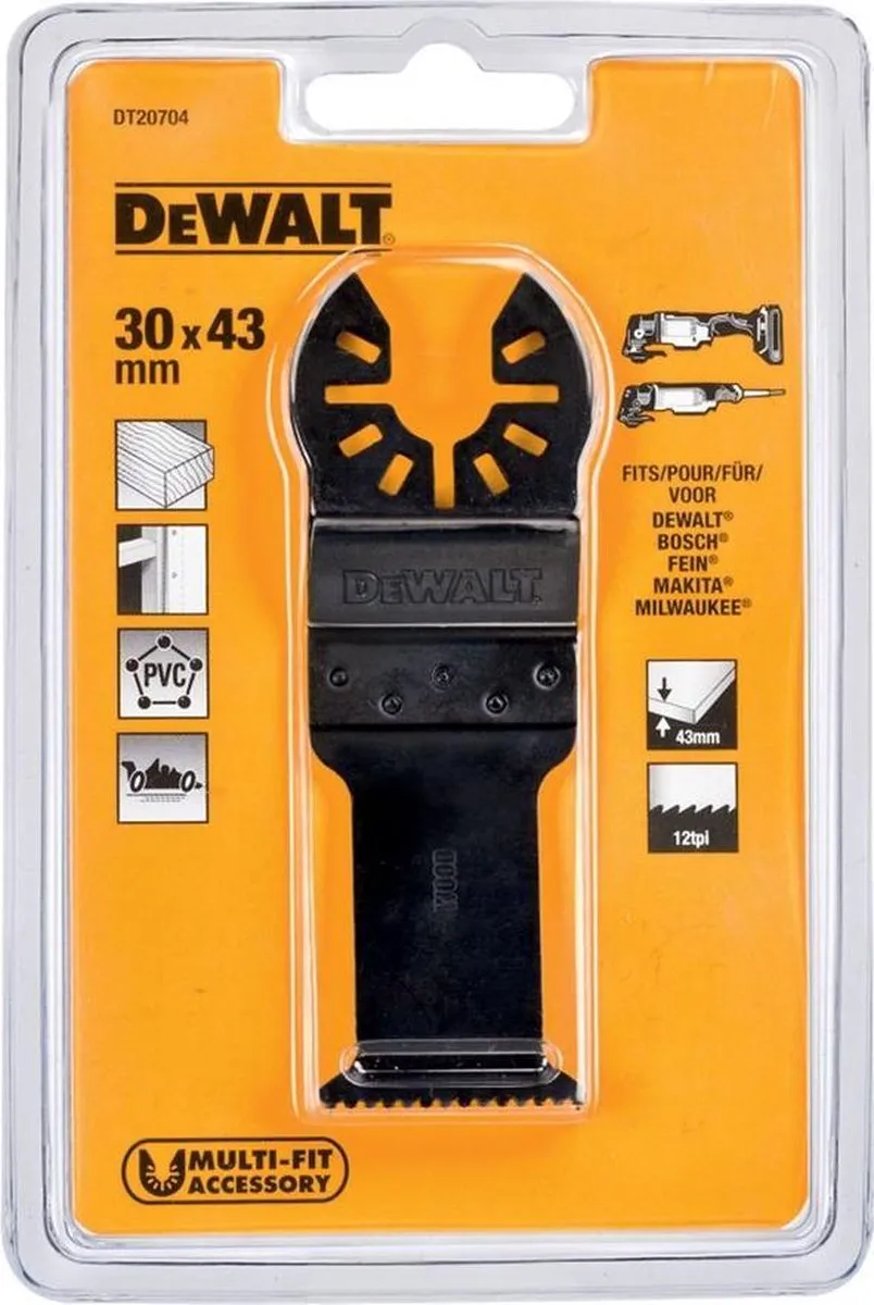 DeWalt DT20704 Multitool Zaagblad HCS - 43x31mm