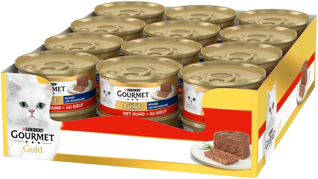 Gourmet Gold Mousse Kattenvoer Rund