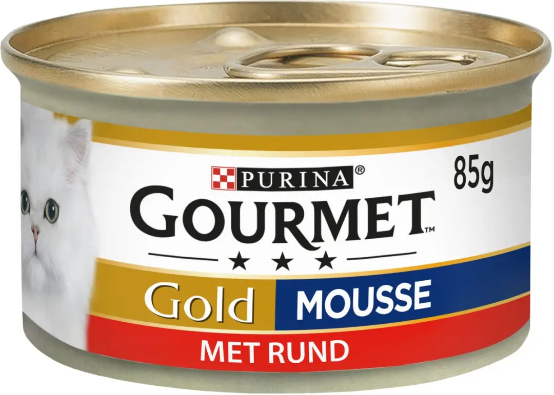Gourmet Gold Mousse Kattenvoer Rund - 24x85g