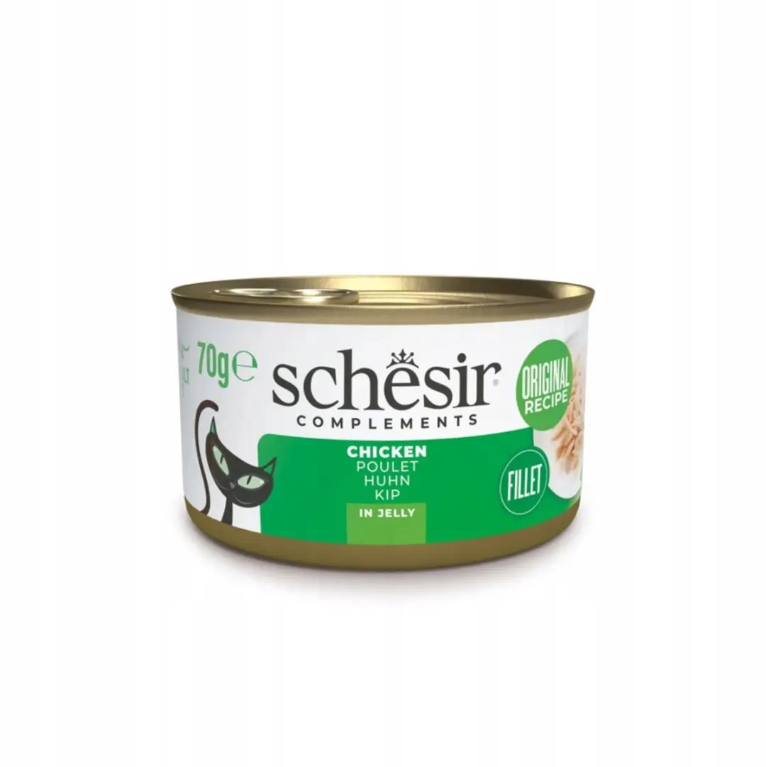 Schesir Adult Katten Natvoer Filet Kip In Gelei - 24 Stuks