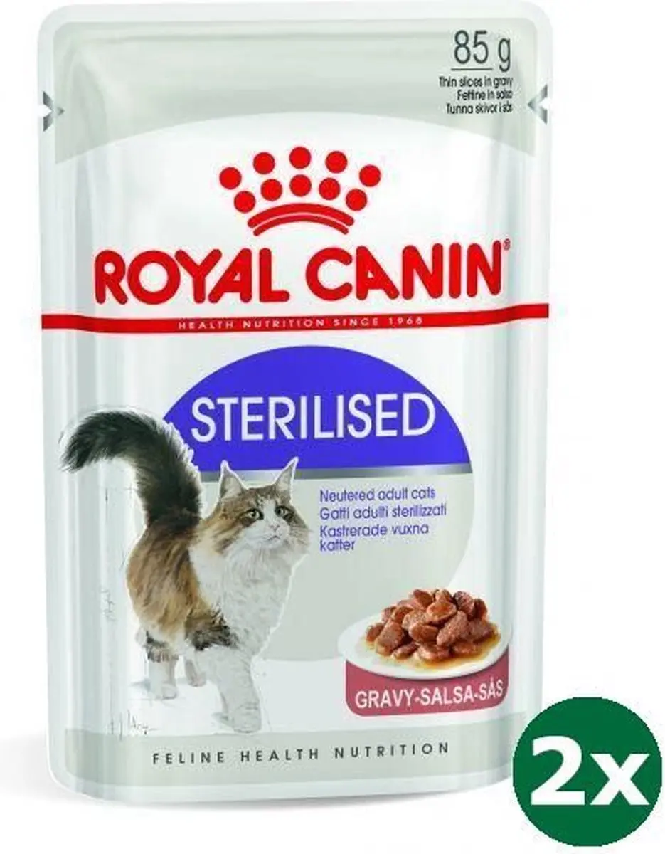 Royal Canin Feline Sterilised In Gravy Kattenvoer - 24 Stuks