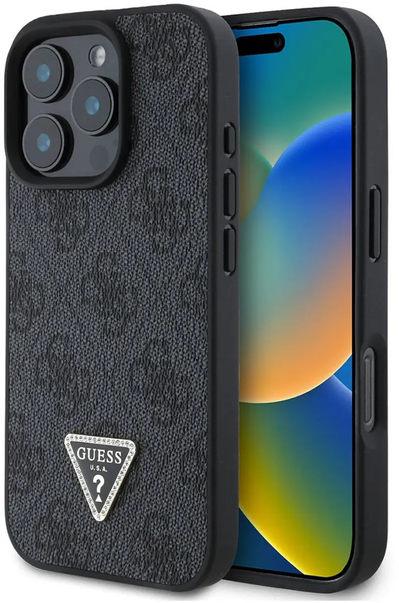 GUESS Hoesje iPhone 16 Pro Max Strass Metallic