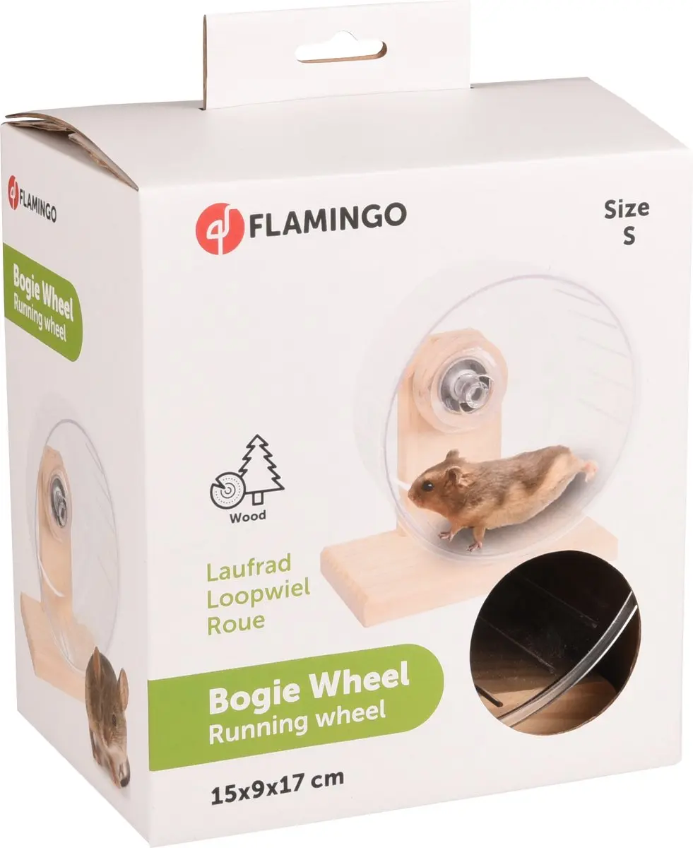 Flamingo Bogie Wheel Plastic S - 15cm Transparant