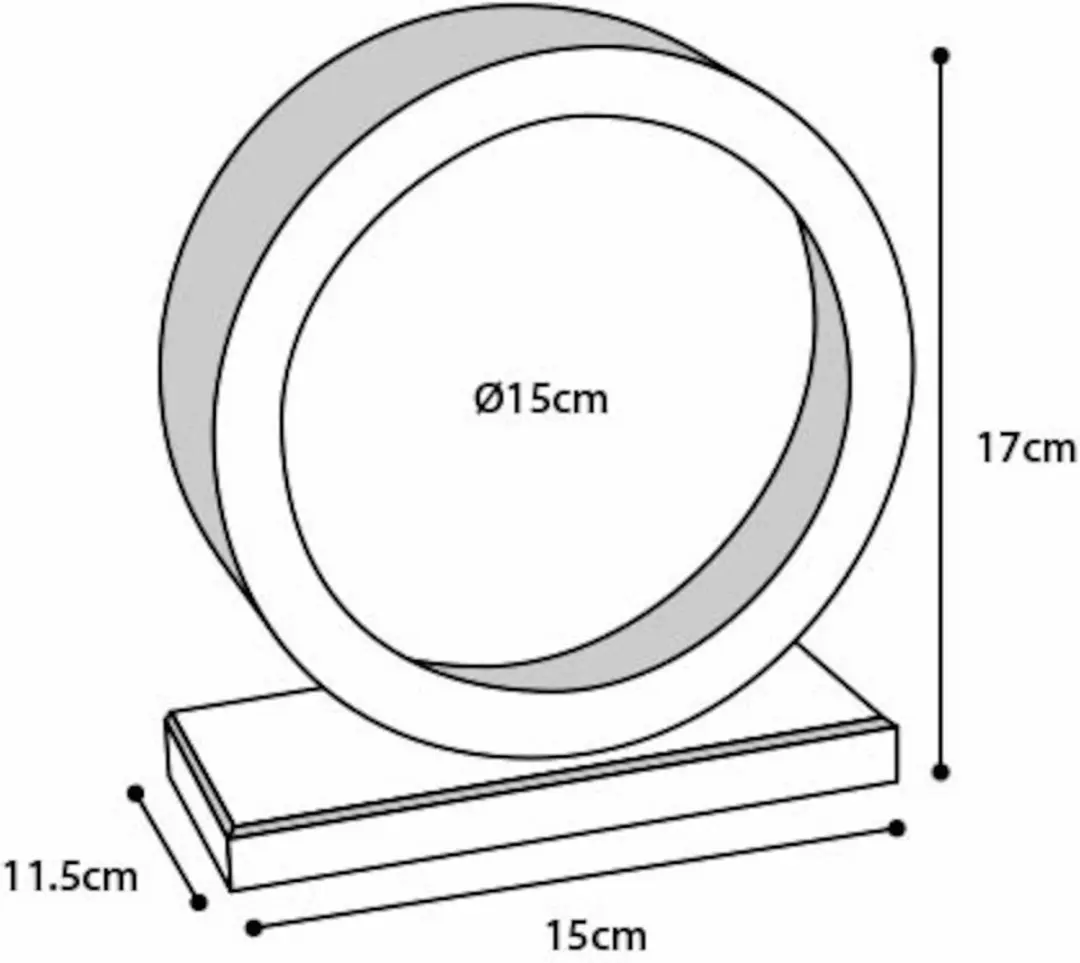 Flamingo Bogie Wheel Plastic S - 15cm Transparant