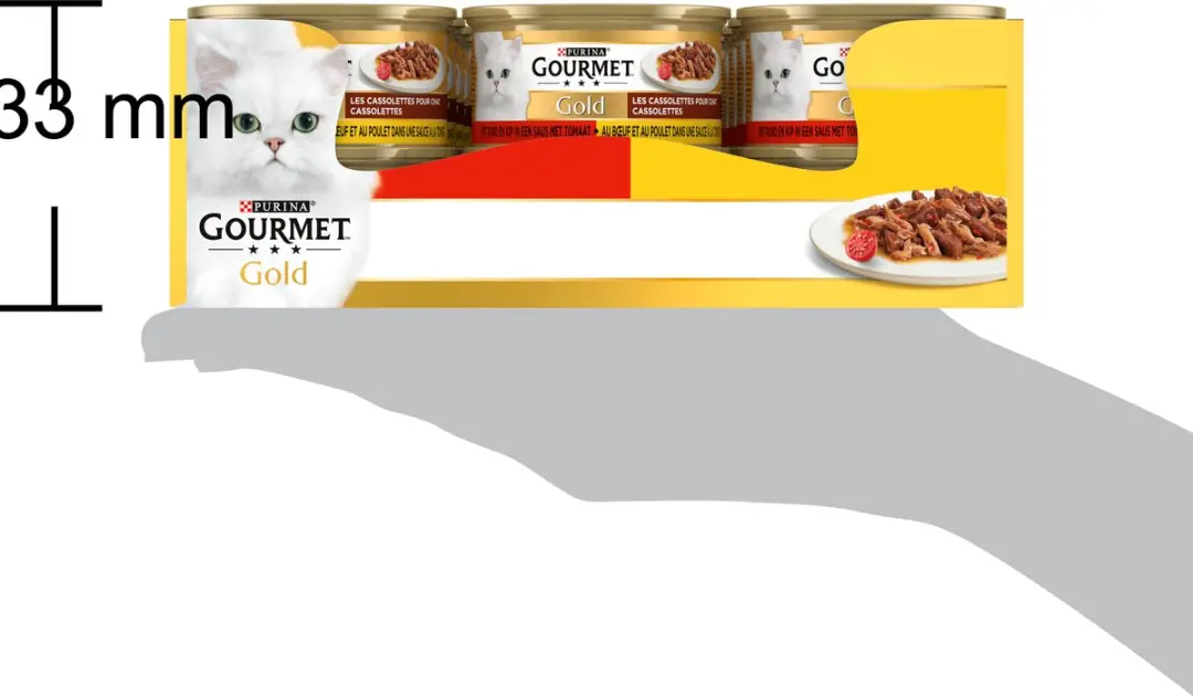 Gourmet Gold Cassolettes Natvoer Rund & Kip - 24x85g