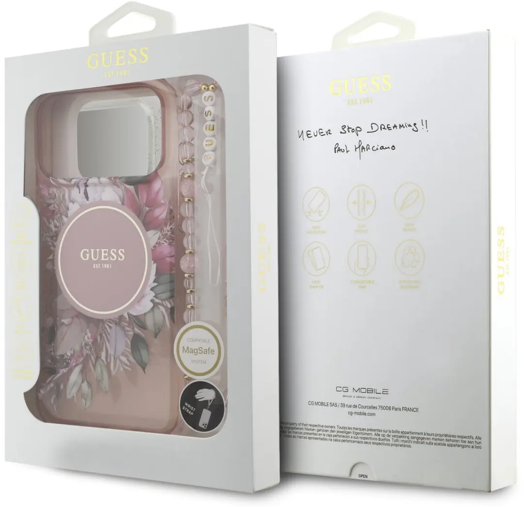 GUESS Back Cover iPhone 17 Pro Max 13815 - Roze
