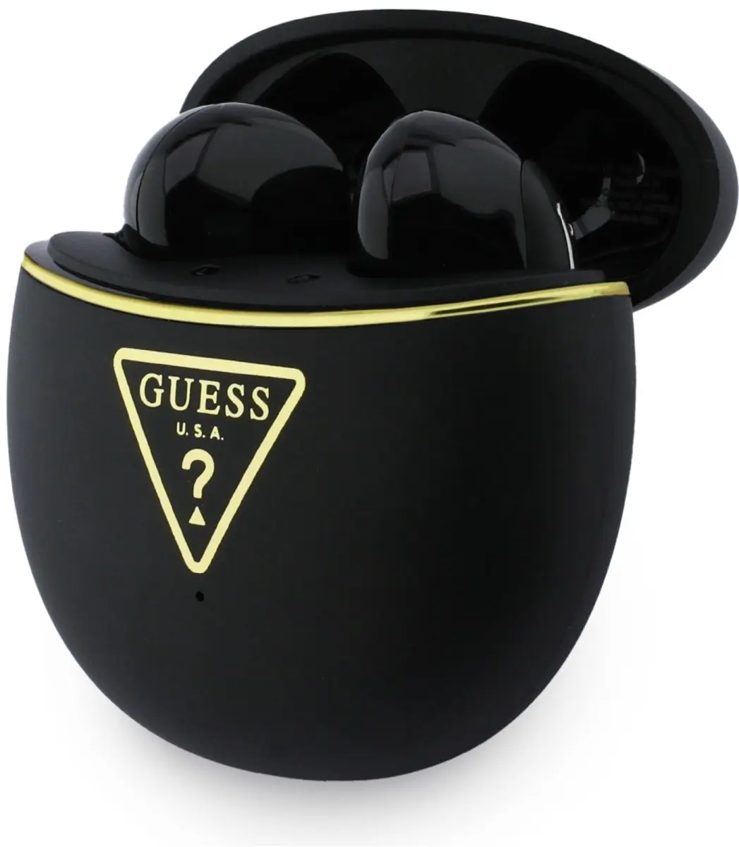 GUESS Gold Line Triangle TWS Hoofdtelefoons - Zwart