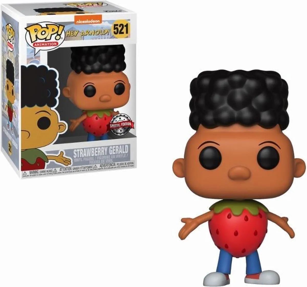 Funko Pop! Nickelodeon Hey Arnold Strawberry Gerald #521 - Multi - afbeelding 3 van 4