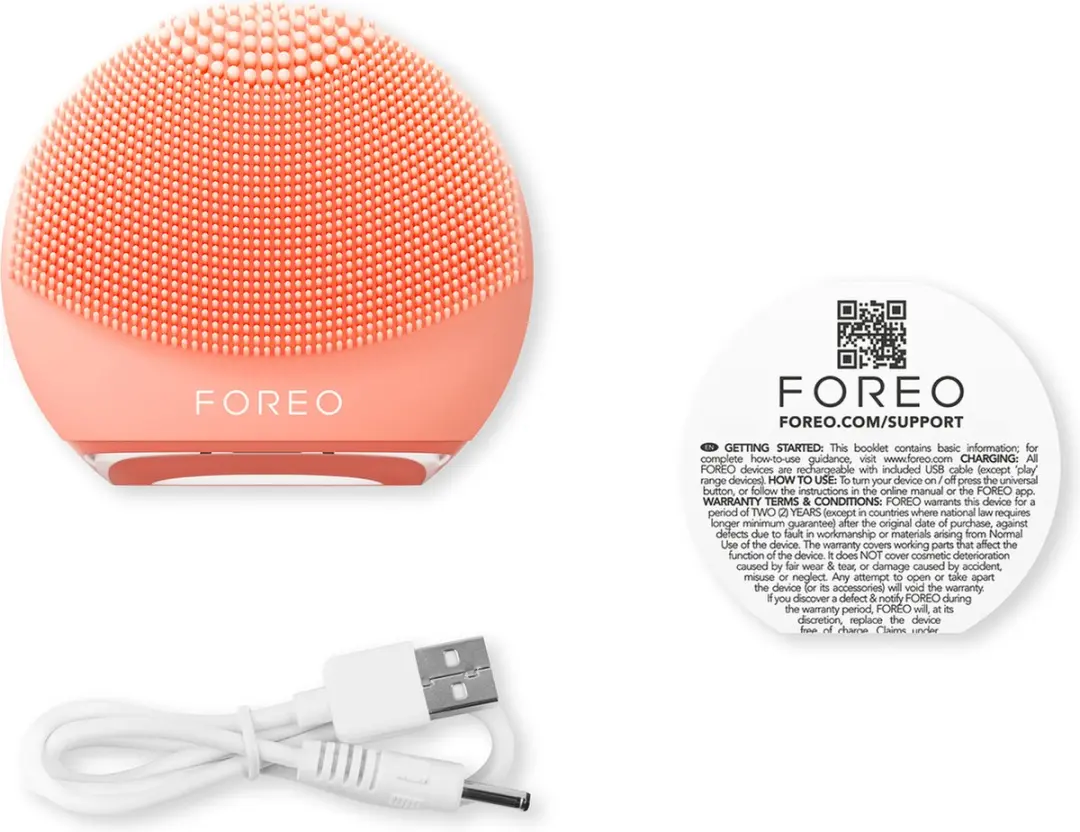FOREO LUNA 4 go Gezichtsreiniger 8 Snelheden - Peach