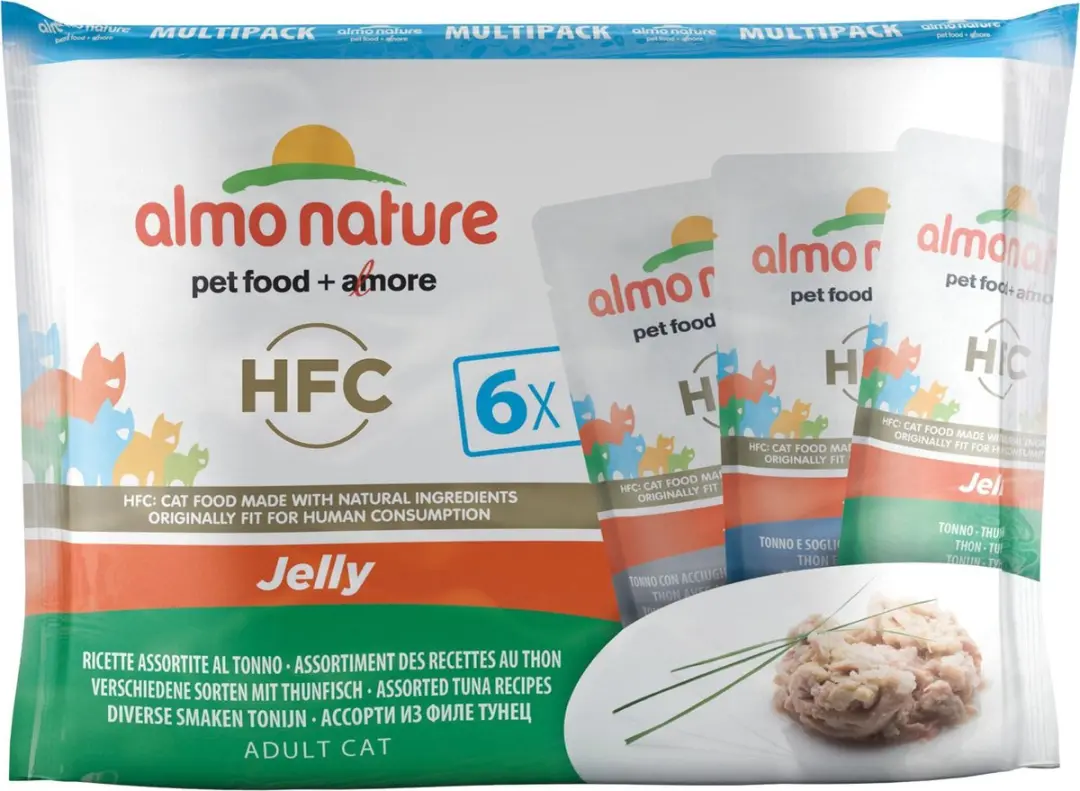 Almo Nature HFC Kattenvoer Jelly Tonijn - 6 Stuks