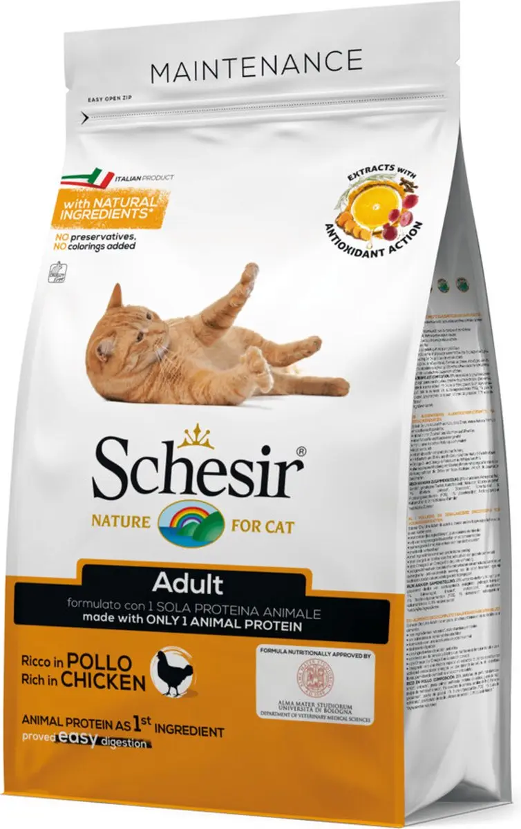 Schesir Adult Kip Maintenance Kattenvoer 400g