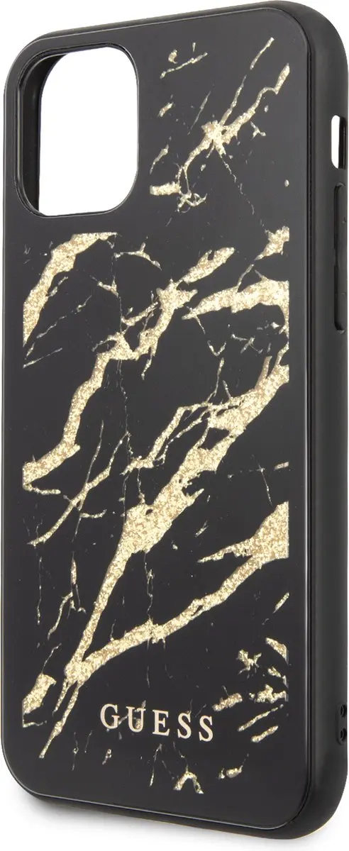 Guess Backcover iPhone 11 Pro - Zwart/Goud