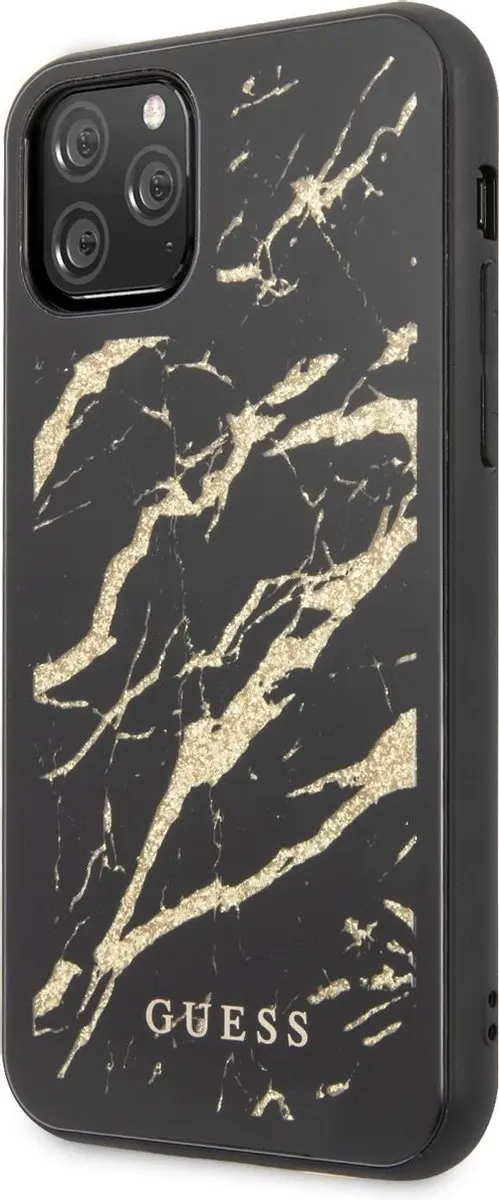 Guess Backcover iPhone 11 Pro - Zwart/Goud