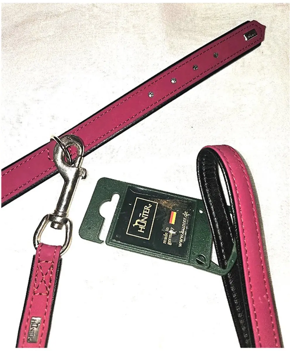 Hunter Halsband & Leiband 110cm x 18mm - Veggie Leather - XS