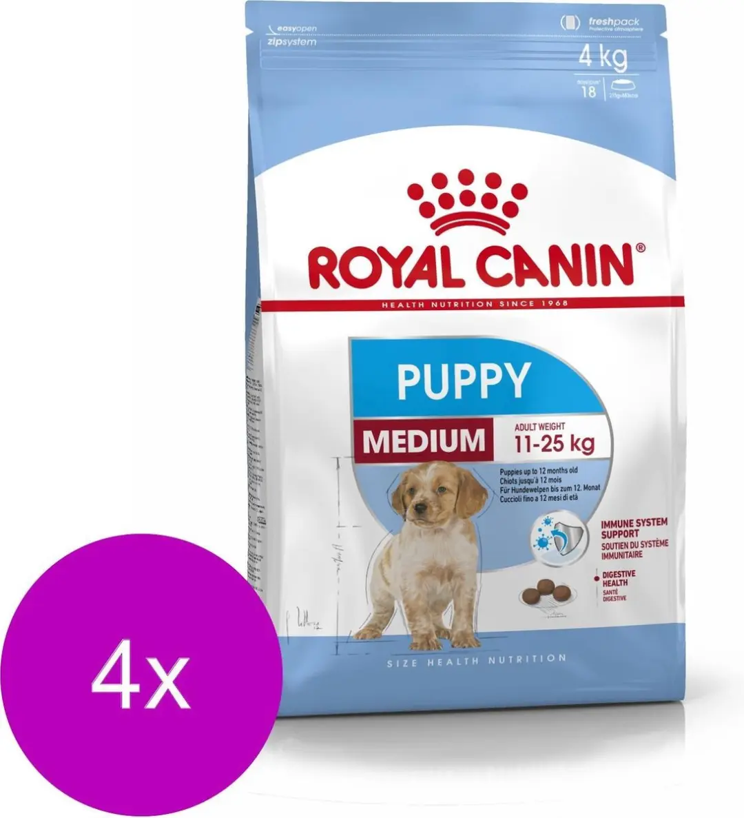 Royal Canin Medium Puppy Hondenvoer - 4x4kg