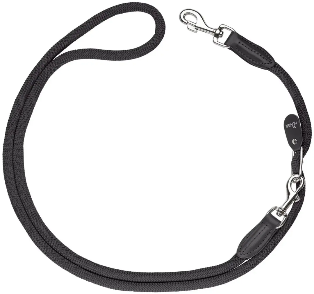 Hunter Variolijn Freestyle Nylon Hondenriem 260x1cm - Zwart - afbeelding 6 van 6
