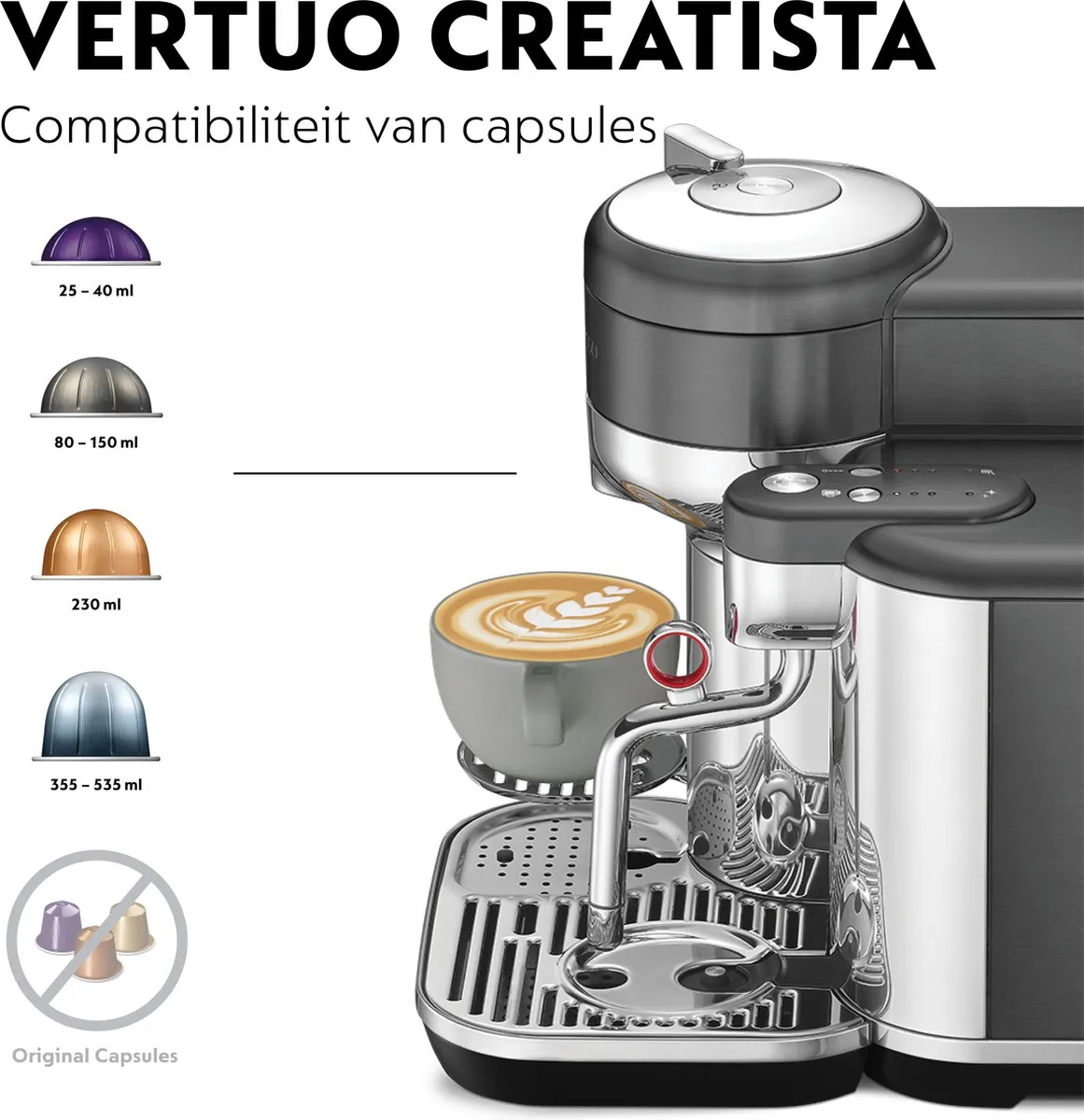 Sage Vertuo Creatista Black Stainless Steel