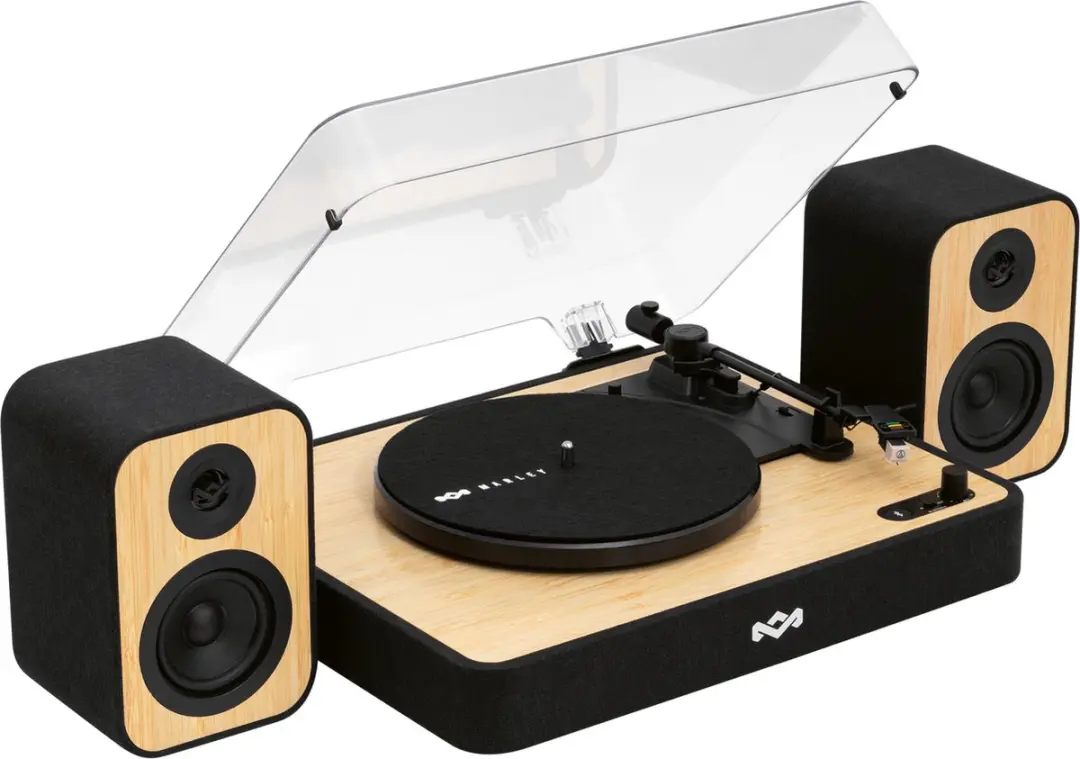House of Marley Revolution EM-JT304-SB Bluetooth Platenspeler - Audio Technica Element - afbeelding 6 van 6