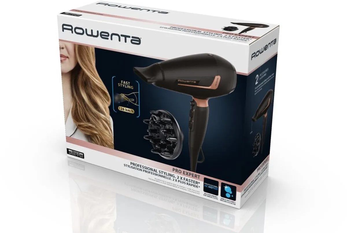 Rowenta Pro Expert CV8830 Haardroger - 2200W - Ionisch - Zwart/Rood