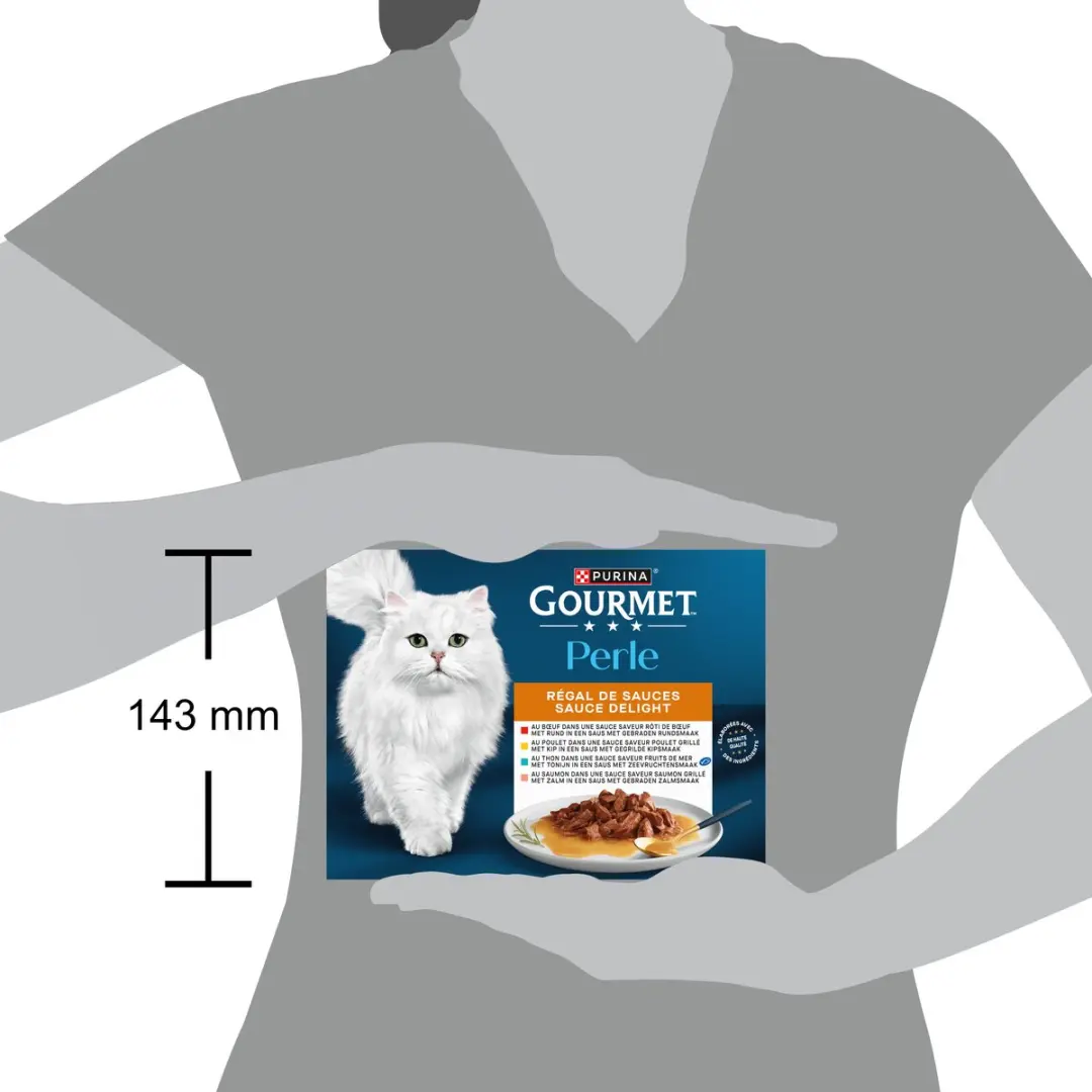 Gourmet Perle Sauce Delight Natvoer Kattenvoer - 48 x 85g