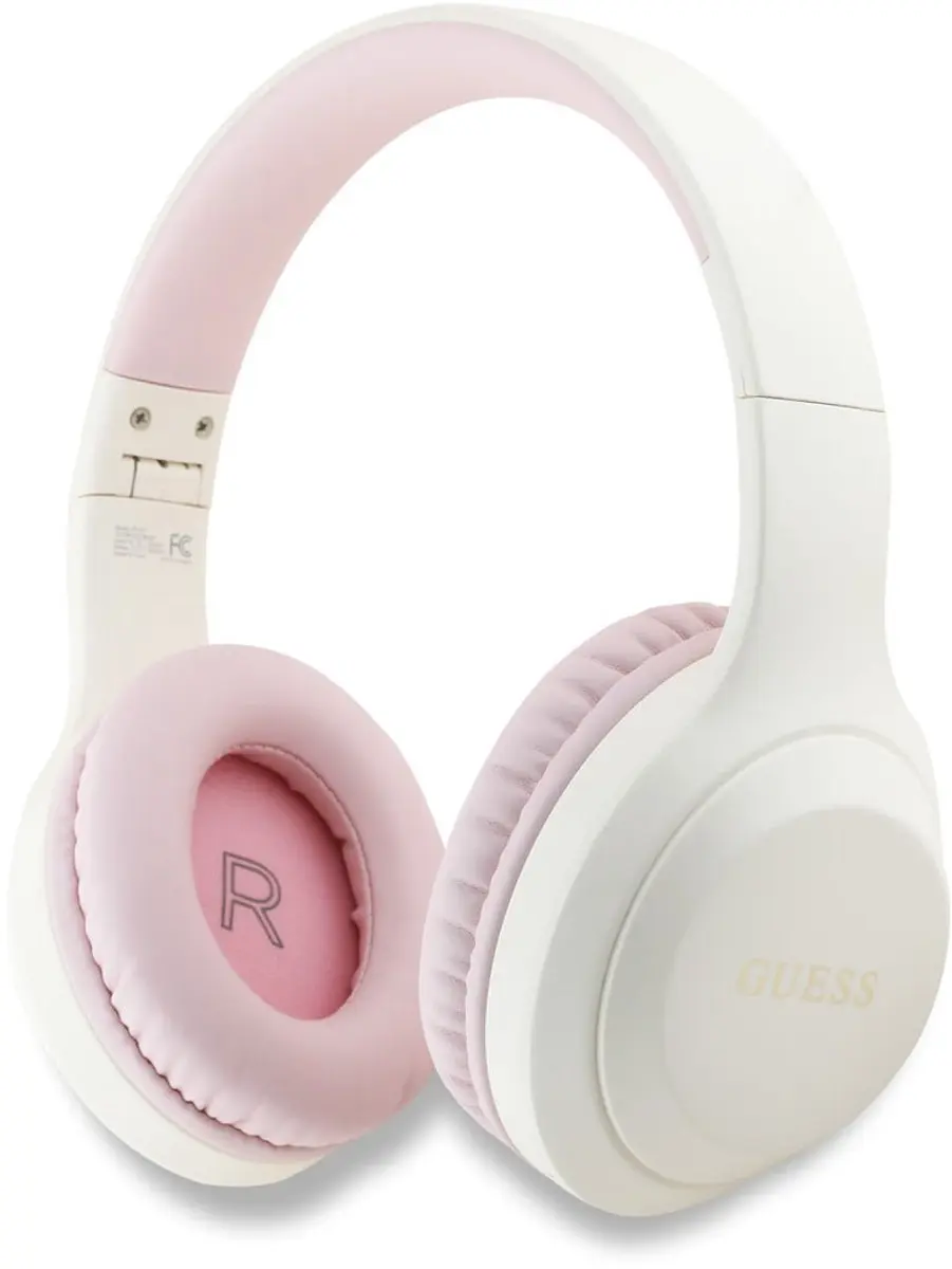 Guess BI-Color Printed Gold Logo Over-Ear Bluetooth Koptelefoon