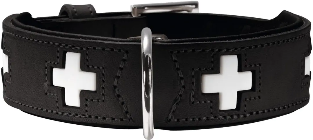 Hunter Hondenhalsband Swiss Zwart