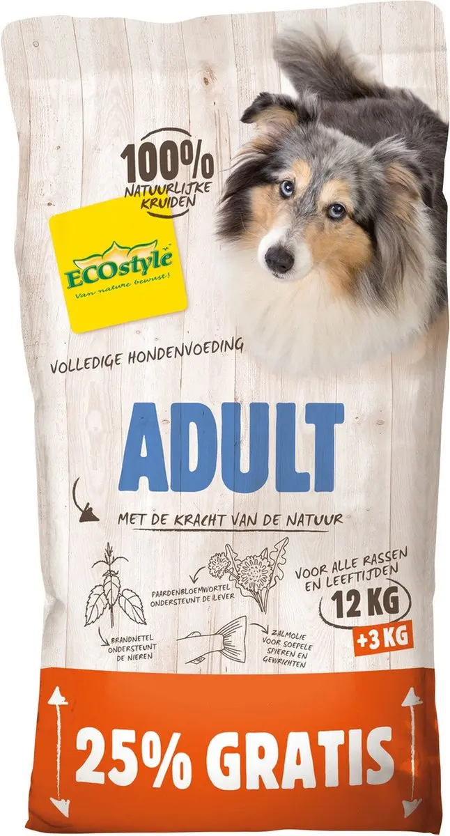 Vitastyle Adult Bonusbag Hondenvoer 15 kg