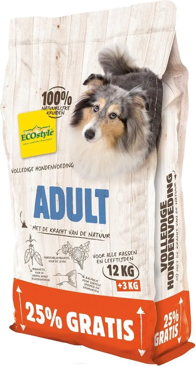 Vitastyle Adult Bonusbag Hondenvoer 15 kg