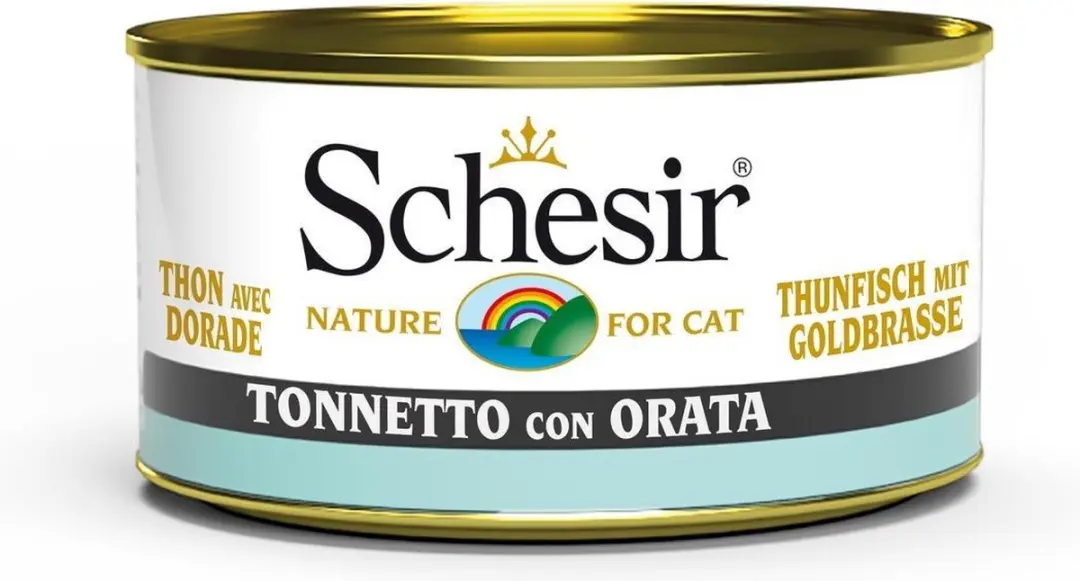 Schesir Kattenvoer Blik Ocean 85g - Tonijn & Zeebrasem