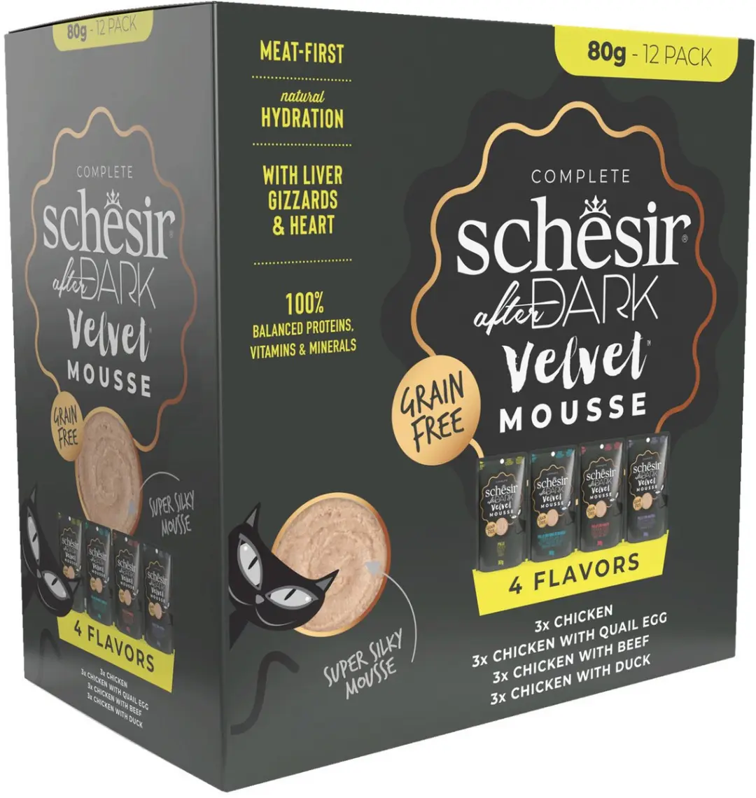 Schesir After Dark Velvet Mousse Variatie-Pack 12x80g