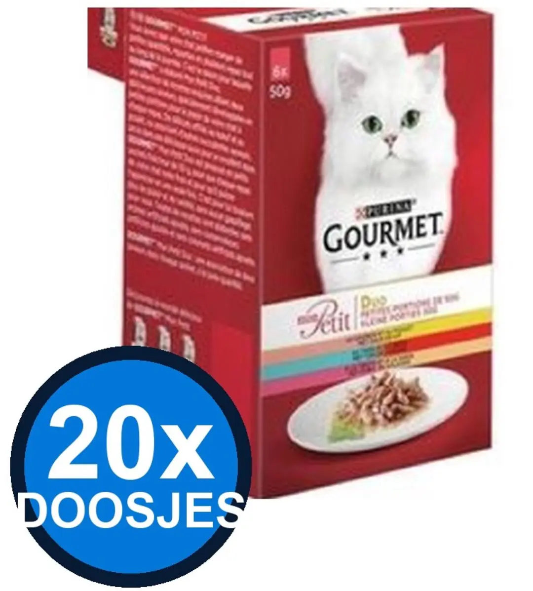 Gourmet Mon Petit Duo Vis & Vlees Natvoer