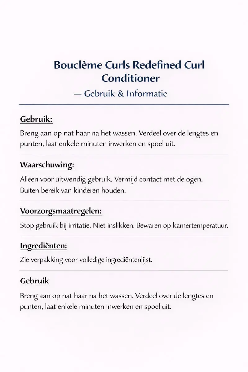 Bouclème Curls Redefined Curl Conditioner 100ml