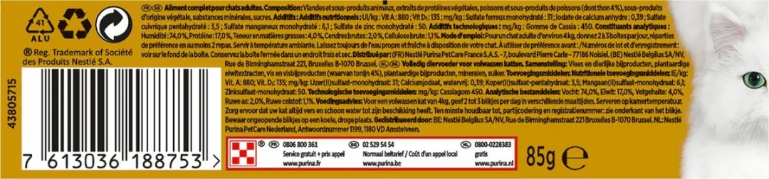 Gourmet Gold Hartig Torentje Tonijn Natvoer - 24x85g