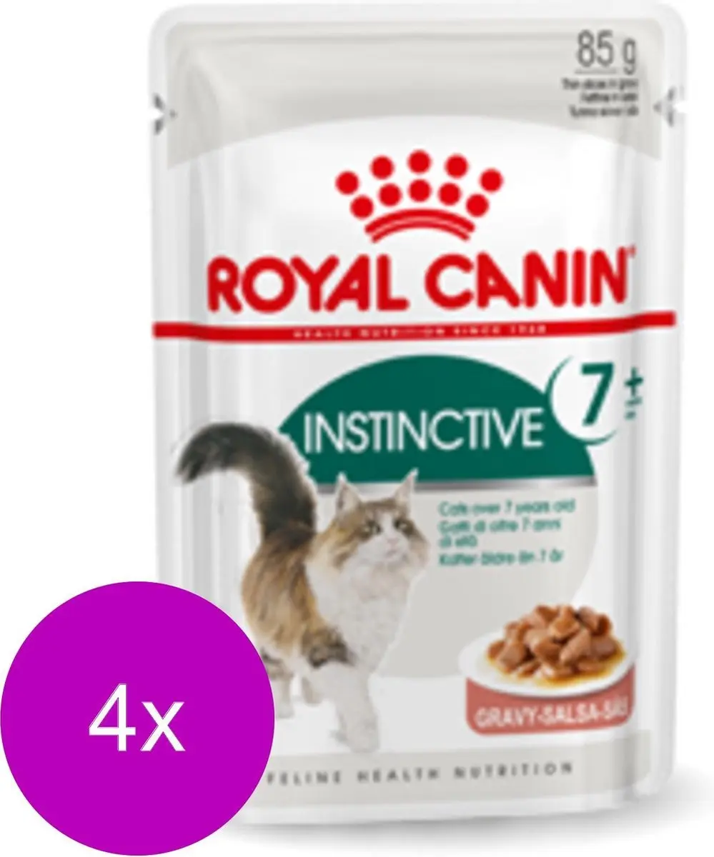 Royal Canin Instinctive 7+ Gravy Nat Kattenvoer - 48x85g