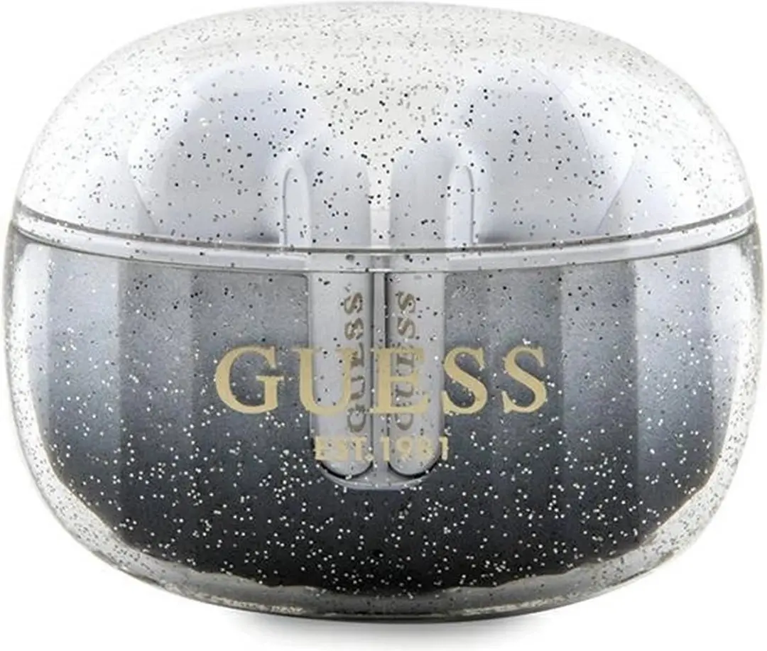GUESS Glitter Gradient TWS Oordopjes 3666339210373 - Zwart - afbeelding 6 van 6