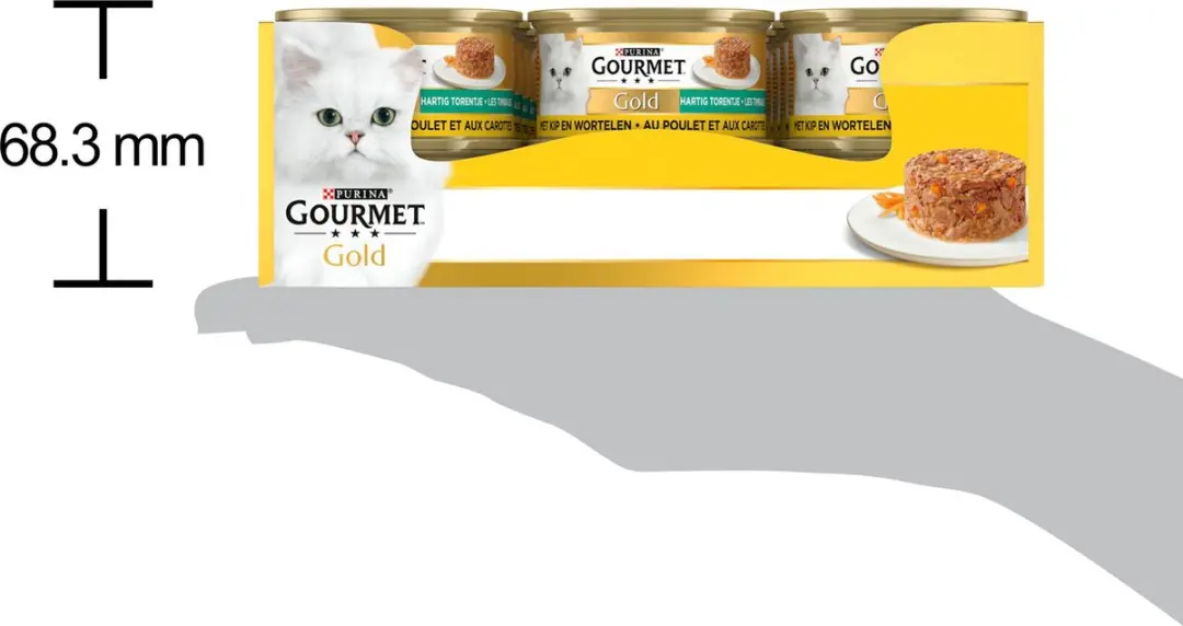 Gourmet Gold Torentje Kip & Wortel Kattenvoer Natvoer - 24 Stuks