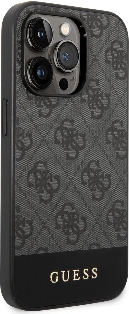 Guess 4G Stripe Back Case GUHCP14M4GGR - Grijs
