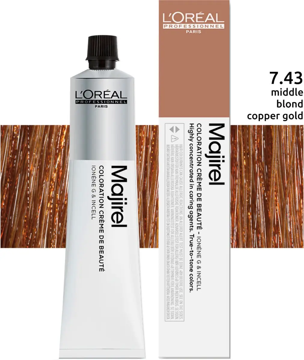 L'Oréal Professionnel Majirel Haarverf 50ml - Kleur 7.43