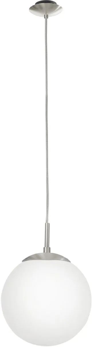 Eglo Rondo Hanglamp 3 Lichts Ø200mm - Nikkel-Mat - Wit