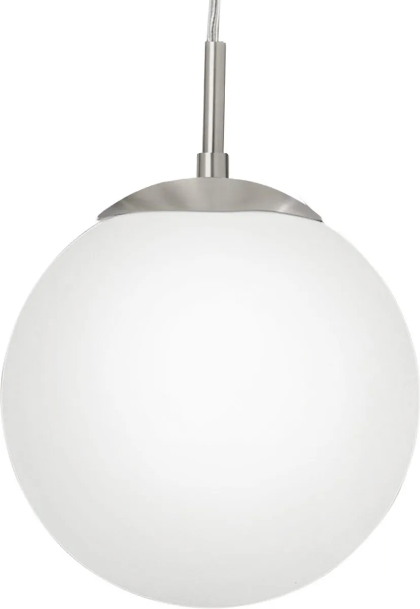 Eglo Rondo Hanglamp 3 Lichts Ø200mm - Nikkel-Mat - Wit