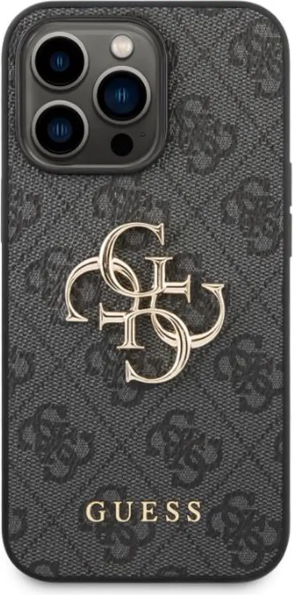 GUESS Telefoonhoesje iPhone 14 Pro - Grijs - MagSafe