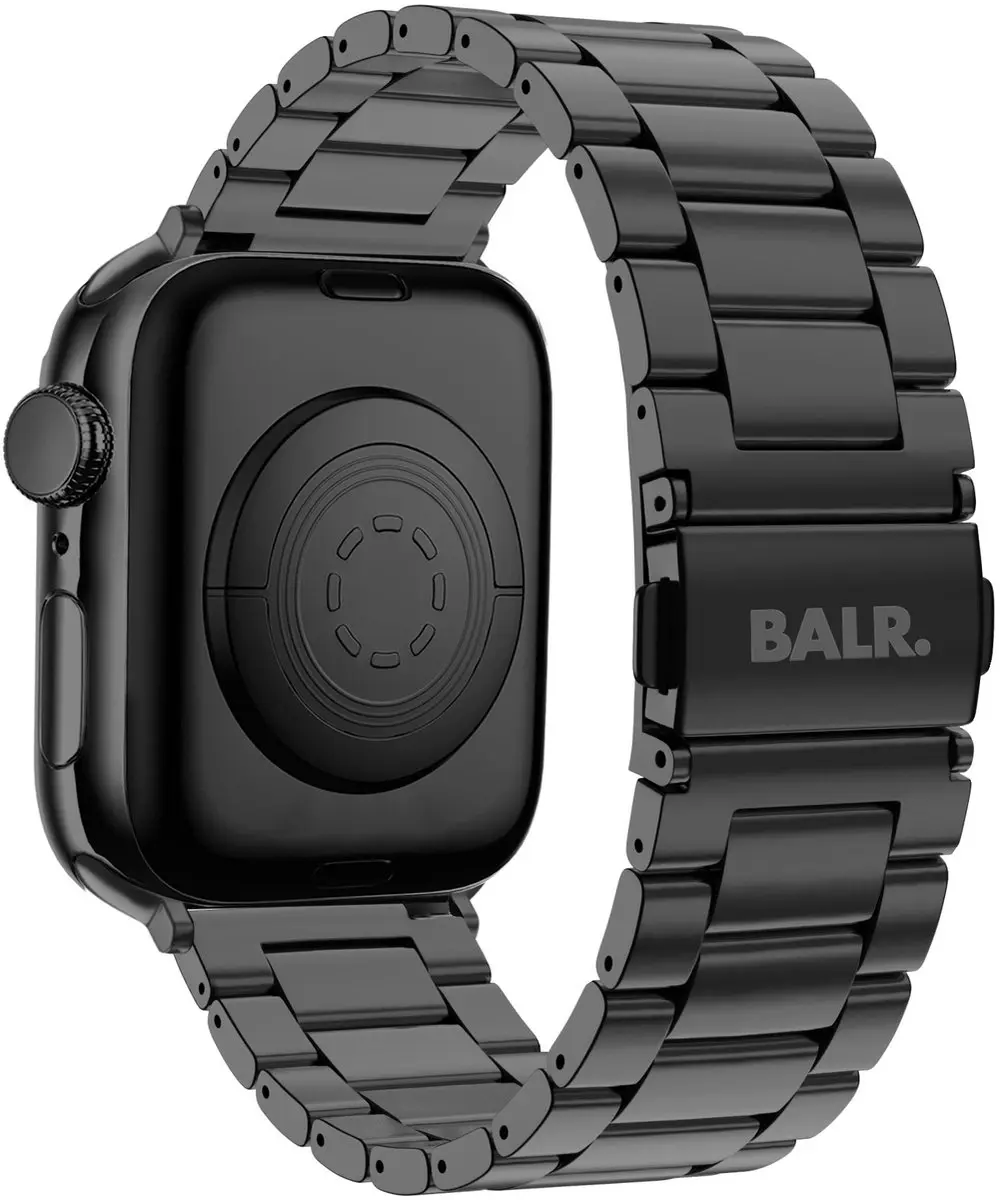 BALR Stalen Bandje Apple Watch 44/45/49mm - Zwart
