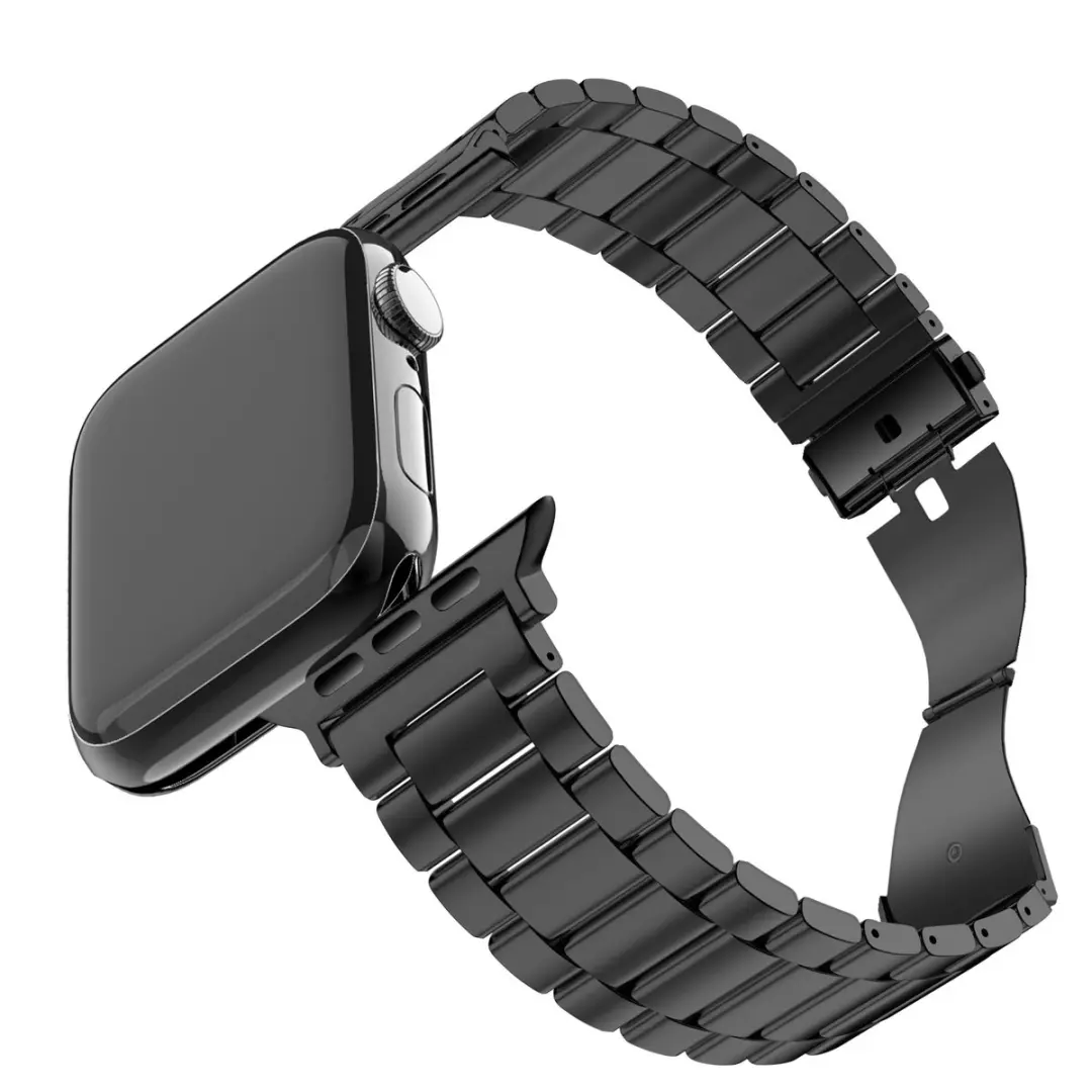 BALR Stalen Bandje Apple Watch 44/45/49mm - Zwart - afbeelding 6 van 6