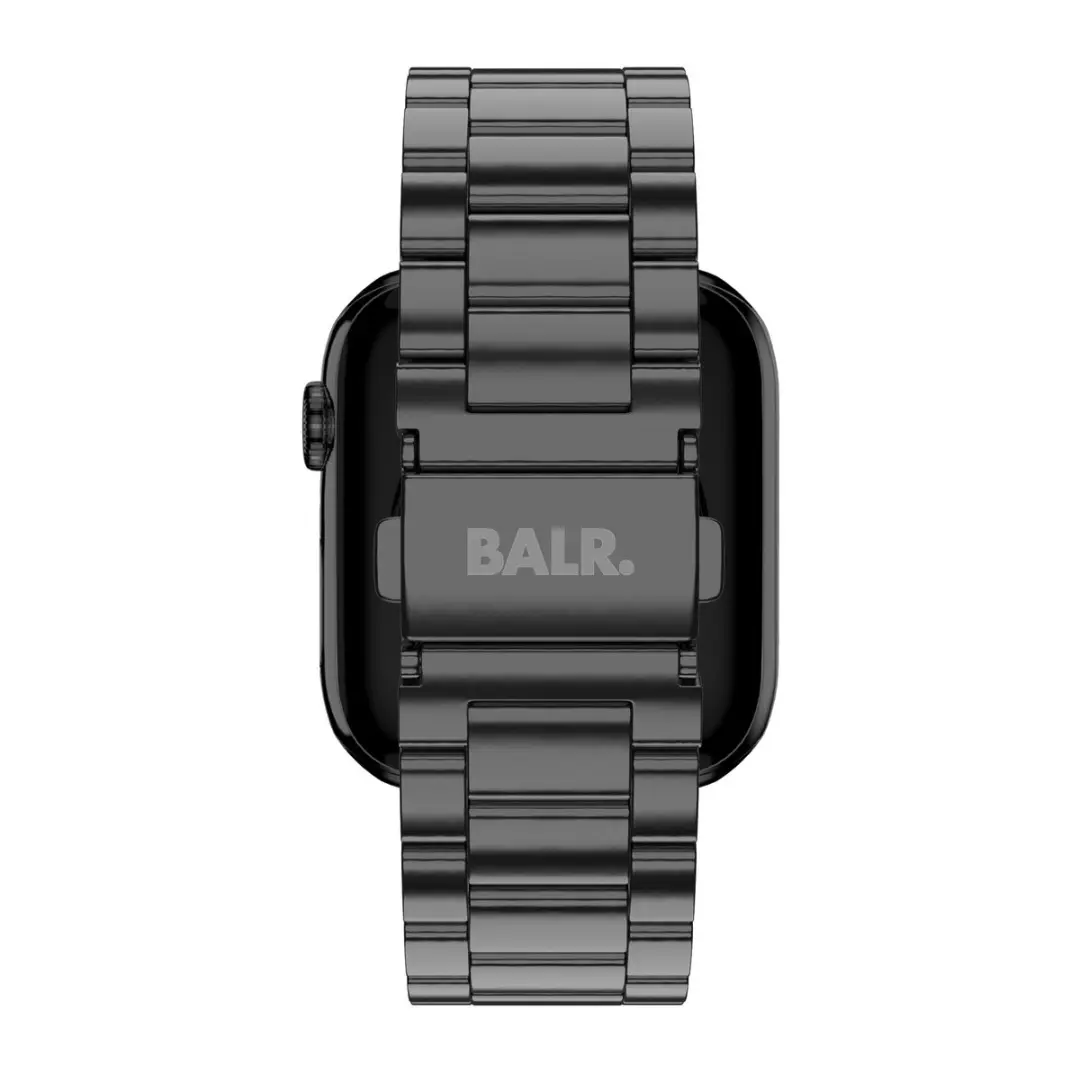BALR Stalen Bandje Apple Watch 44/45/49mm - Zwart